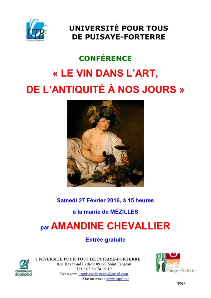 Affiche conférence Amandine Chevallier